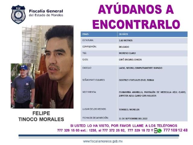 Buscan a un joven que desapareció en Temixco