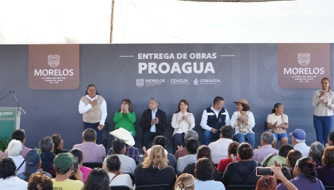Participa diputada Jazm&iacute;n Solano en entrega de obra de agua potable