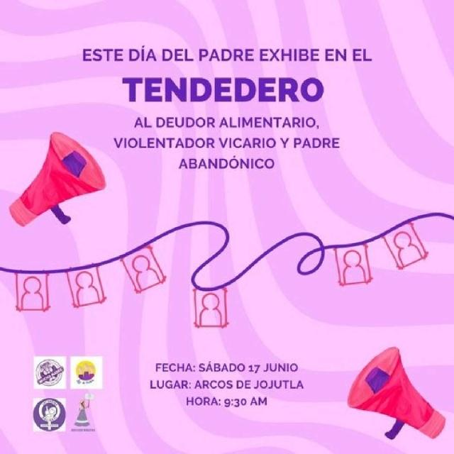 Las organizadoras llamaron a todas las mujeres afectadas a participar en el tendedero y exhibir a quienes no han cumplido con su deber con las infancias.