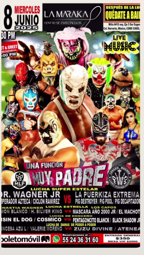 En la presentación del espectáculo de lucha, Dr. Wagner Jr. resaltó que se trata de un nuevo concepto y espera una gran respuesta del público. 