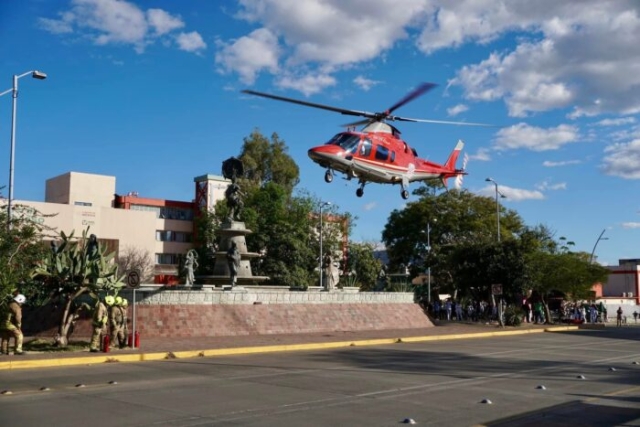 Helicóptero sufre incidente durante maniobra de aterrizaje en Oaxaca