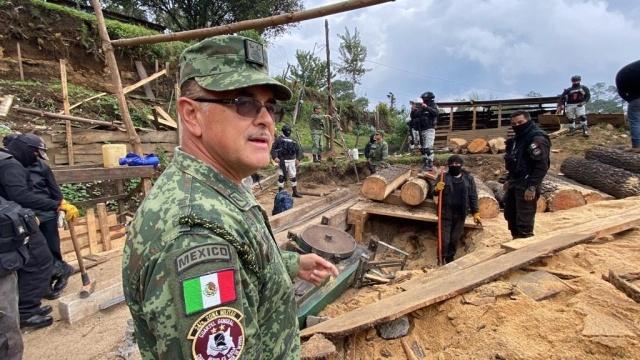 Aseguró Sedena dos aserraderos en Huitzilac