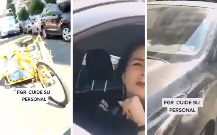 “Con una llamada viene mi gente”: Lady FGR surge en redes; mujer se niega a pagar tras choque