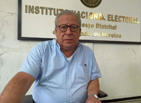 Moisés Yáñez Lozano, vocal ejecutivo de la 03 Junta Distrital en Morelos.