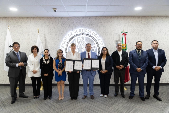 Firman &Oacute;rgano de Administraci&oacute;n Judicial e Impepac convenio para organizaci&oacute;n de elecci&oacute;n judicial 2025-2027
