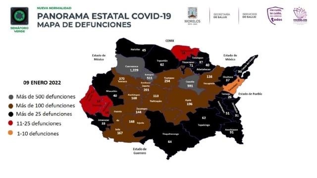 La región sur de Morelos tuvo un incremento de contagios de la covid-19 esta semana con relación a la anterior. Autoridades recomiendan mantener las medidas sanitarias conocidas. 