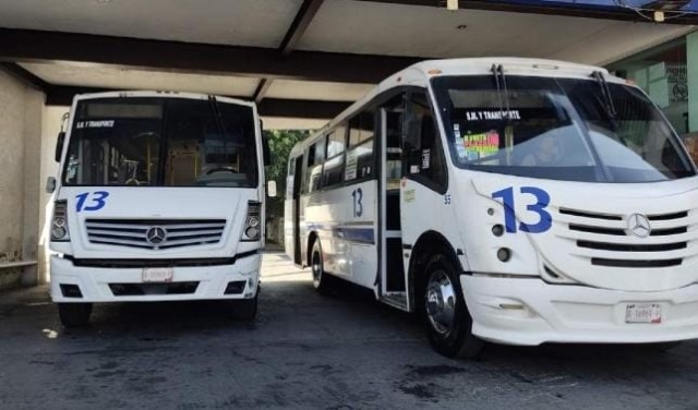Destaca presidente de Ruta 13 importancia de colocar cámaras de vigilancia en unidades para disminuir asaltos