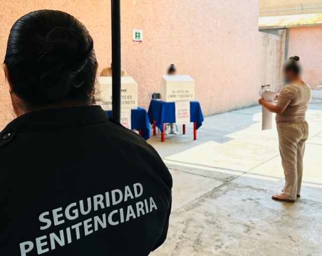 Personas en prisión ejercieron su voto