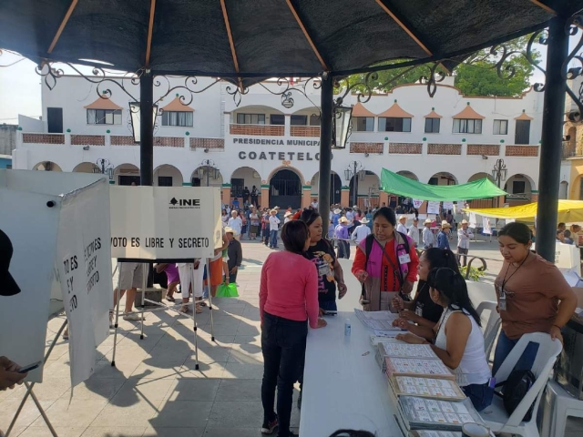 En Coatetelco eligieron autoridades federales y estatales, ya que la elección de alcalde fue realizada en abril en ese municipio indígena.