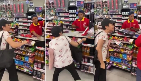 Apodan &quot;Lady Recargas&quot; a mujer que golpeó e insultó a cajera del OXXO por no hacerle una recarga