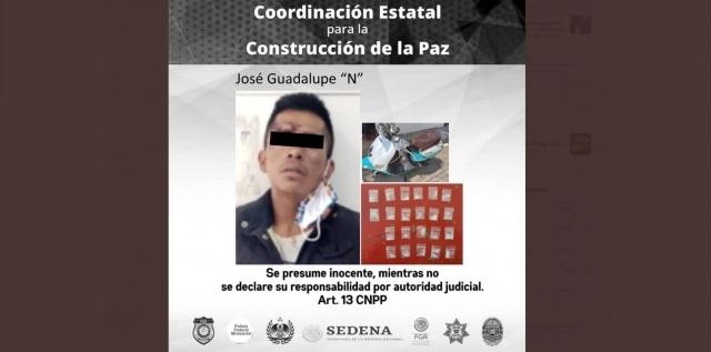 Atrapan a un hombre en poder de “cristal”