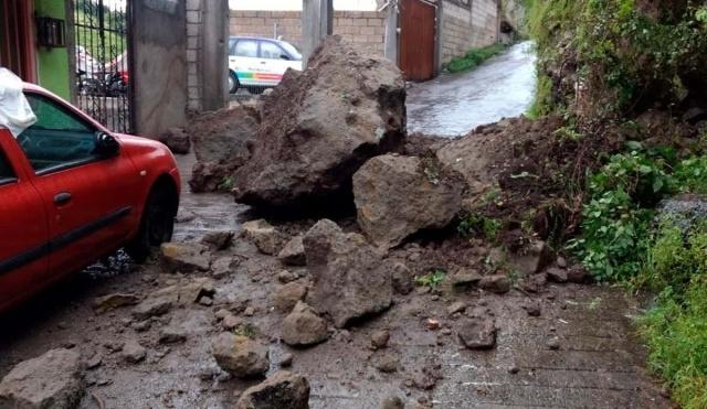 Cien familias, en riesgo por las lluvias