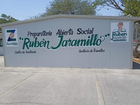 Otra vez pusieron a disposición de los estudiantes la Preparatoria Abierta “Rubén Jaramillo” en Zacatepec.