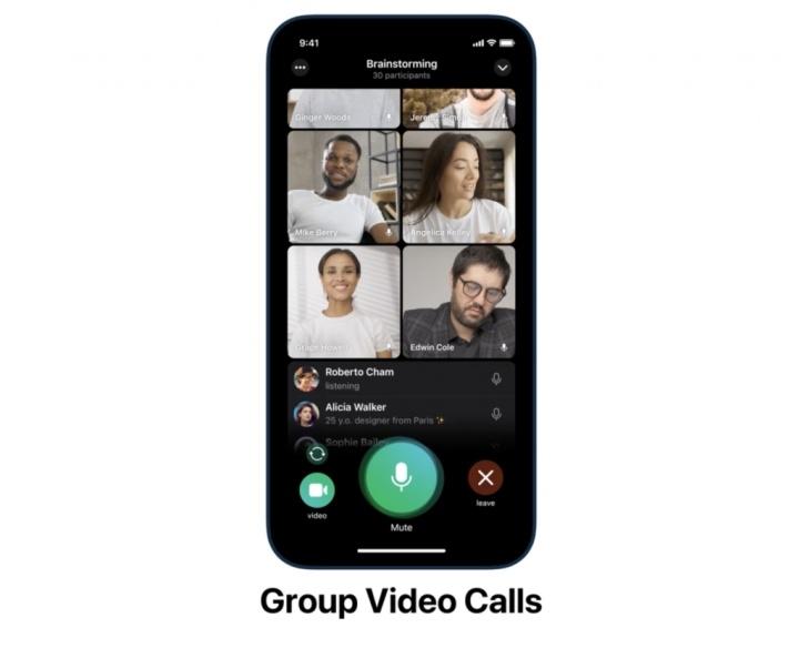 Las videollamadas grupales llegan a Telegram