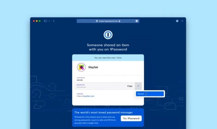 1Password ahora permite compartir contraseñas de forma segura a través de un enlace