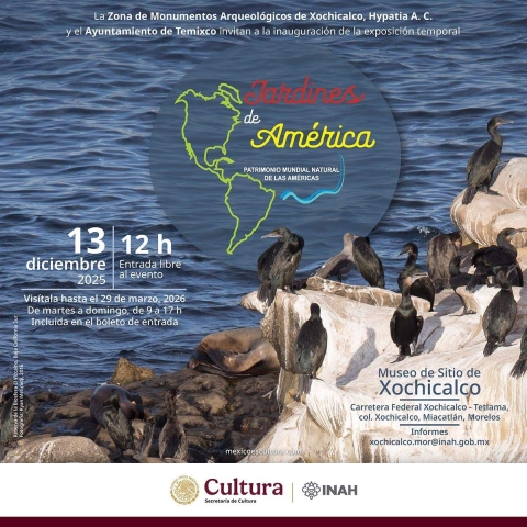 Inaugurar&aacute;n exposici&oacute;n &ldquo;Jardines de Am&eacute;rica&rdquo; en museo de Xochicalco