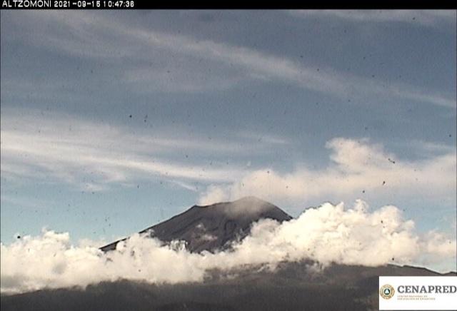 Identifican sistemas de monitoreo 89 exhalaciones del volcán Popocatépetl