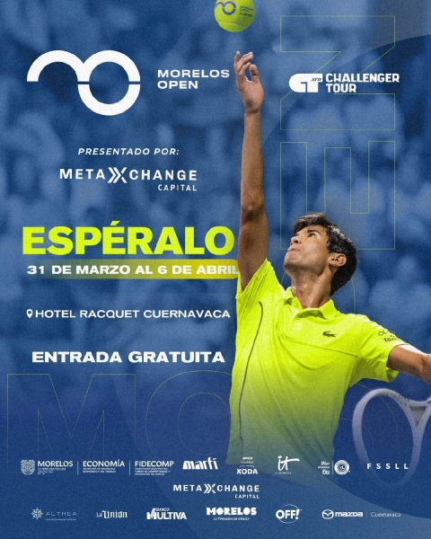 Impulsa gobierno estatal turismo y economía a través del “Morelos Open 2025”