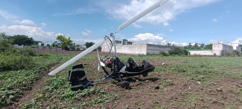 Cae aeronave ultraligera en Chiconcuac; el tripulante no requirió traslado hospitalario