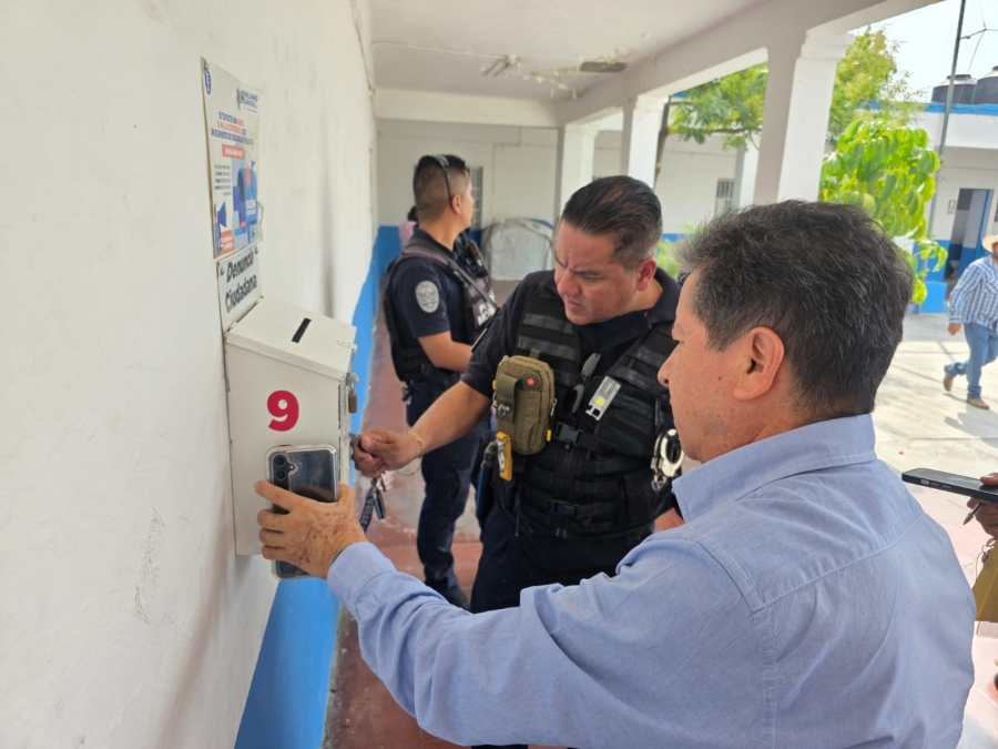 Fortalece Emiliano Zapata la seguridad con la revisión de buzones ciudadanos