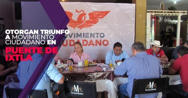  A cuatro meses de que asuman los gobiernos municipales, Movimiento Ciudadano le dio la vuelta a la elección que había ganado Morena en Puente de Ixtla.