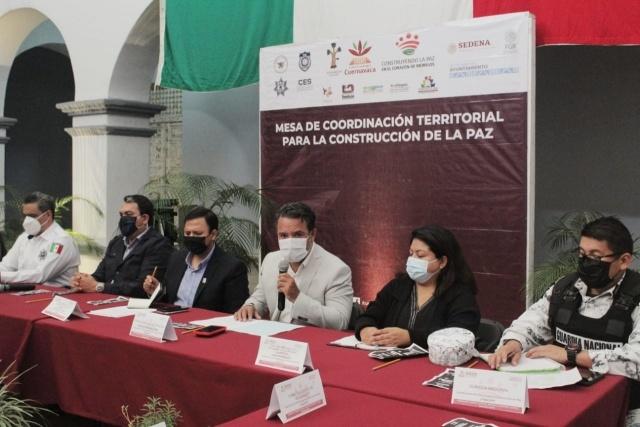 Participa edil capitalino en Mesa de Coordinación Regional para la Construcción de la Paz