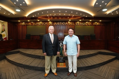 Recibe magistrado presidente del TSJ visita del embajador de Panamá en México