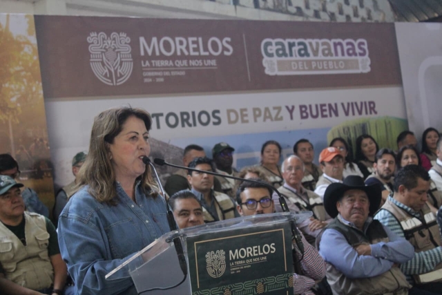 Lleva gobernadora Margarita Gonz&aacute;lez Saravia 'Caravanas del Pueblo' al municipio de Huitzilac