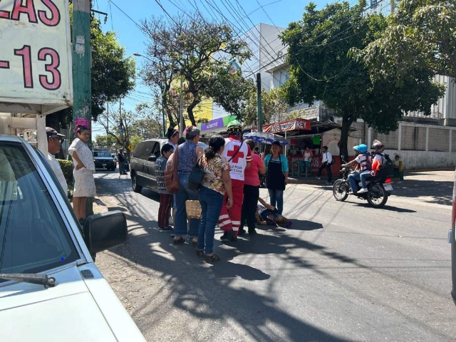 La mujer fue llevada a un hospital a causa de las lesiones que sufrió.