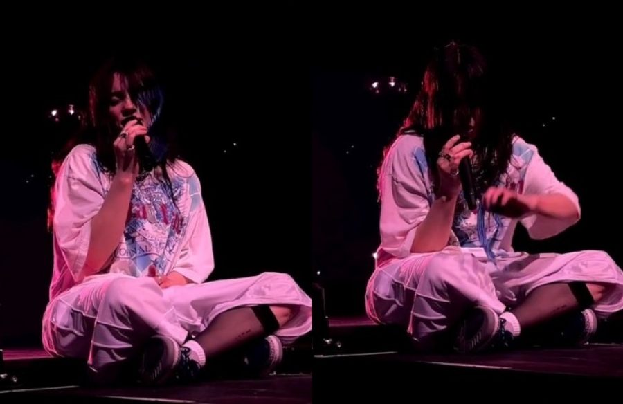Fan lanza objeto a Billie Eilish mientras cantaba 'What Was I Made For?'