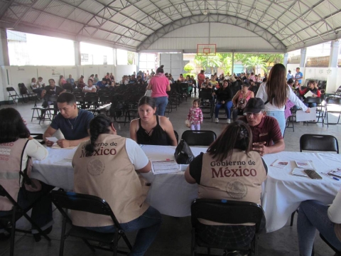  En el primer d&iacute;a, el programa tuvo una gran demanda por parte de los habitantes de Zacatepec.