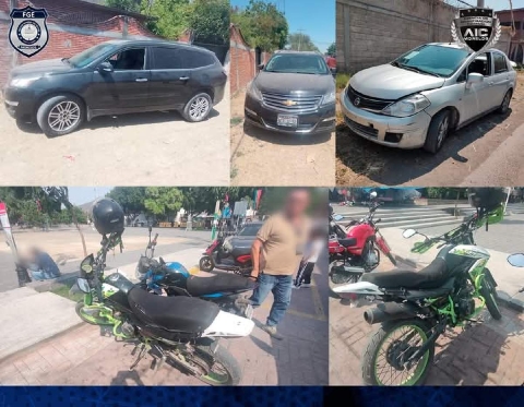 Los vehículos quedaron bajo la responsabilidad de las autoridades.