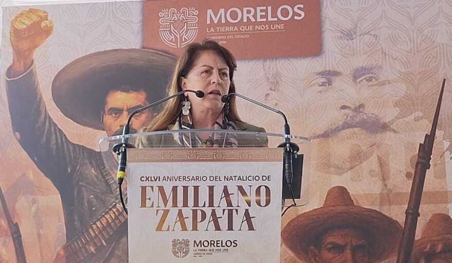 Margarita González Saravia realizó su conferencia de prensa semanal en Ayala.  