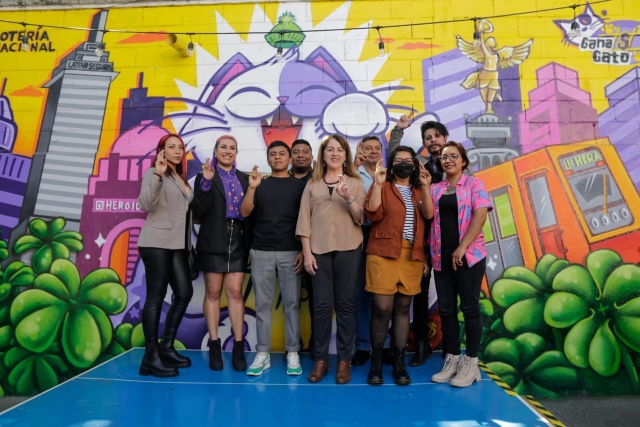 Diez artistas urbanos transforman la suerte en arte: Lotería Nacional presenta proyecto de murales en cinco estados