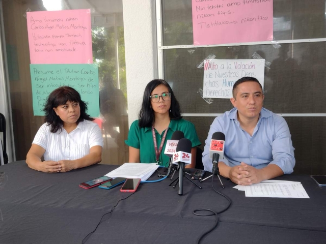 Empleados de la institución informaron que han iniciado recursos legales contra la permanencia del delegado en Morelos.    