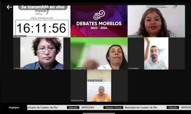 Menos de la mitad de los candidatos participaron en el debate.