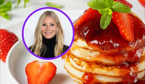Gwyneth Paltrow comparte su desayuno favorito sin gluten: hot cakes con compota de fresas