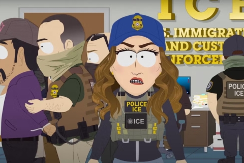 Kristi Noem responde a parodia de South Park sobre el ICE