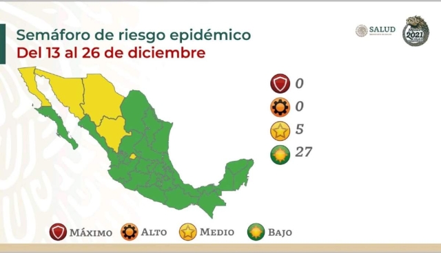 Varios estados del norte del país han retrocedido a semáforo amarillo.