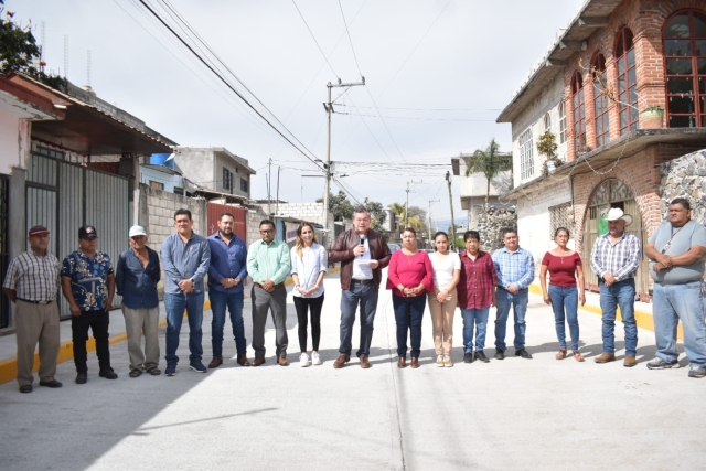 Inaugura alcalde de Jiutepec obras en la colonia Josefa Ortiz de Domínguez