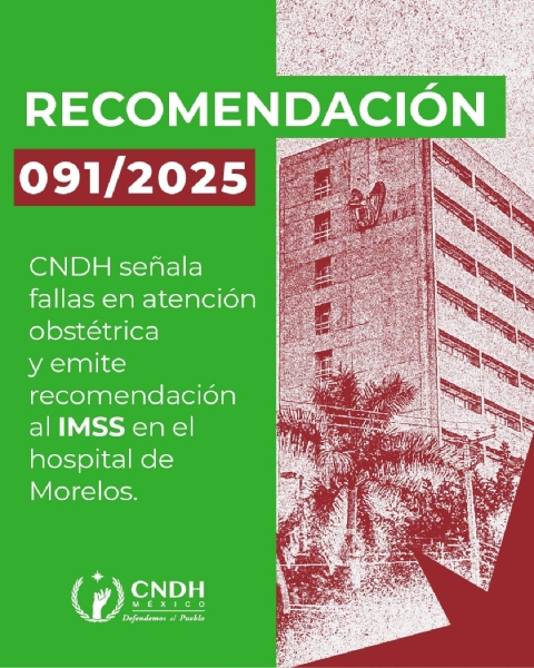 La CNDH emite recomendación al IMSS