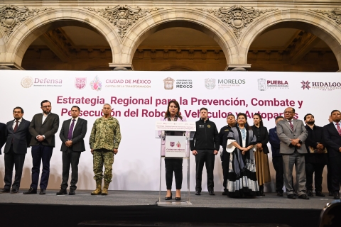 Fortalece Margarita González Saravia coordinación regional para prevenir y combatir el robo de vehículos