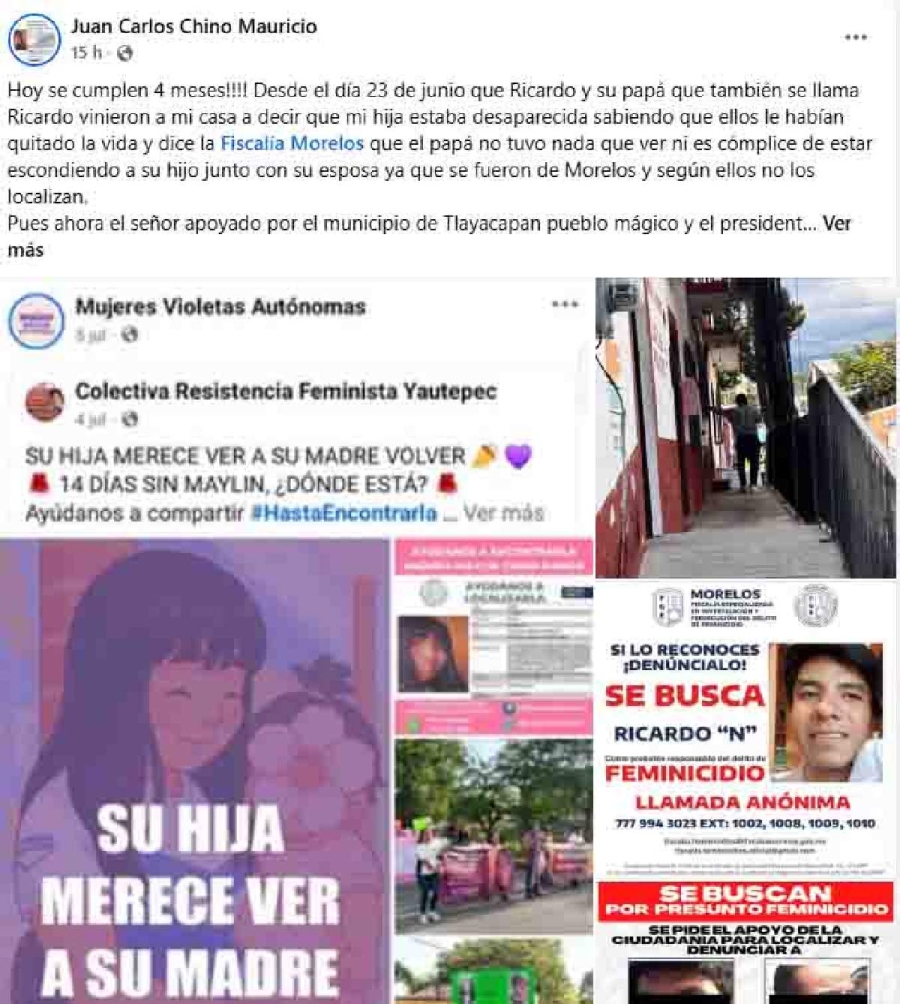 Denuncia padre de Andrea Maylin que FGE sigue sin avanzar en investigación