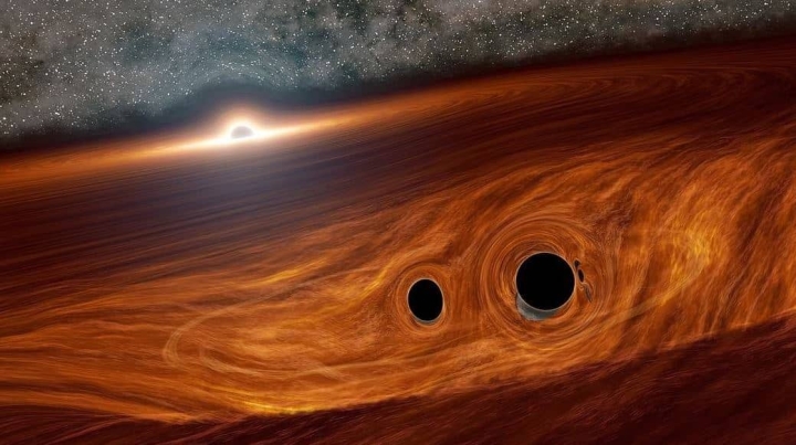 Astrónomos podrían haber detectado la luz de dos agujeros negros chocando por primera vez