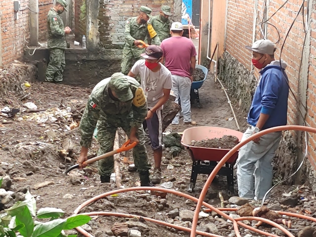 Aplica personal militar Plan DN-III-E en Tepoztlán, tras afectaciones por lluvias