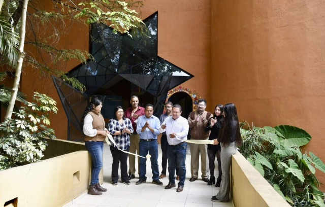 Autoridades estatales reinauguraron el domo digital o planetario del Parque Barranca Chapultepec. 