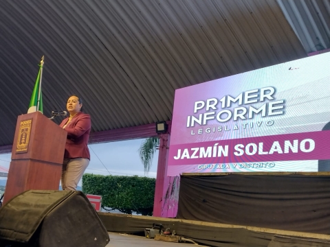Rinde su primer informe legislativo la diputada Jazmín Solano López