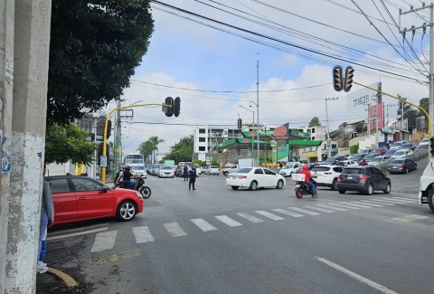 Informa Seprac de fallas en varios semáforos en distintos puntos de Cuernavaca, tras lluvias