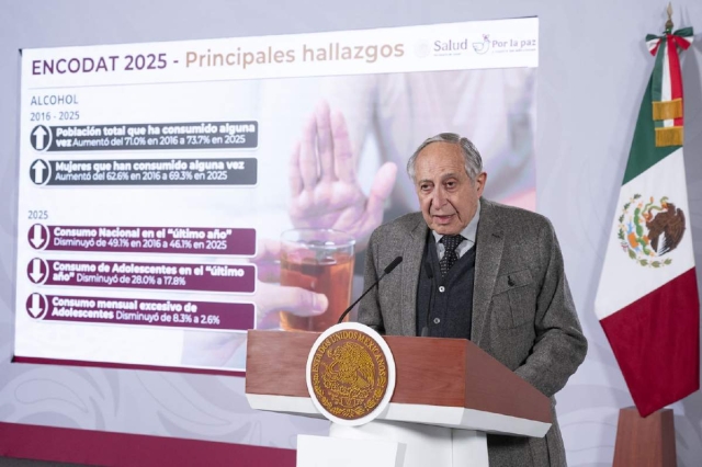 David Kershenobich, en su participaci&oacute;n en la conferencia &ldquo;La Ma&ntilde;anera&rdquo; de ayer. 