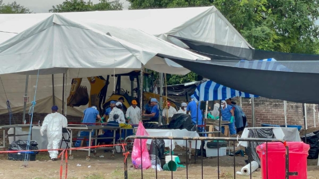 Este jueves, personal de la FGE se retiró de la zona con todo el equipo y material de búsqueda.